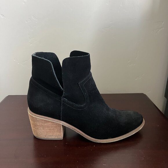 Black Suede Booties - Picture 3 of 3